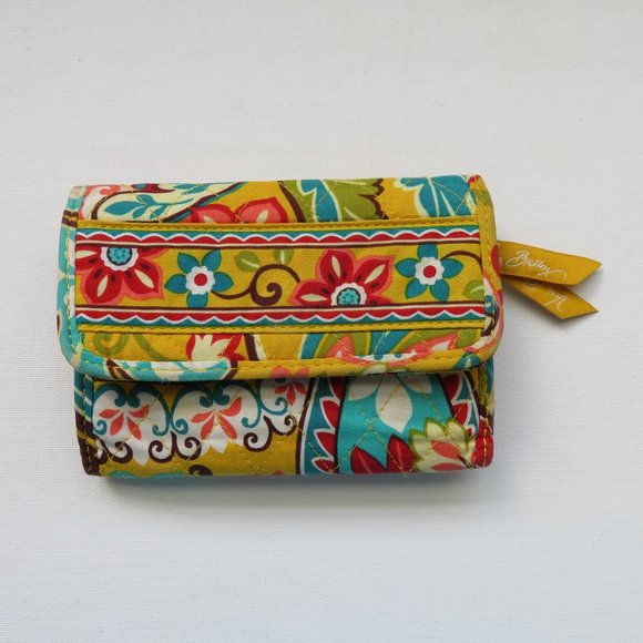 Vera Bradley Handbags - Vera Bradley Yellow Wallet in Retired Provencal Pattern